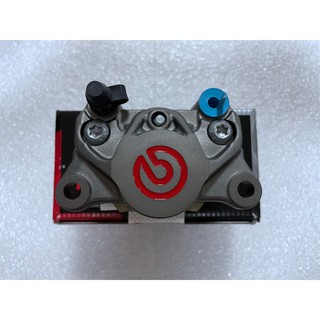 <RUMI> BREMBO 鑄造對二大螃蟹(灰底紅字/鈦底紅字)大LOGO 活塞34 孔距84mm 大螃蟹/對二卡鉗