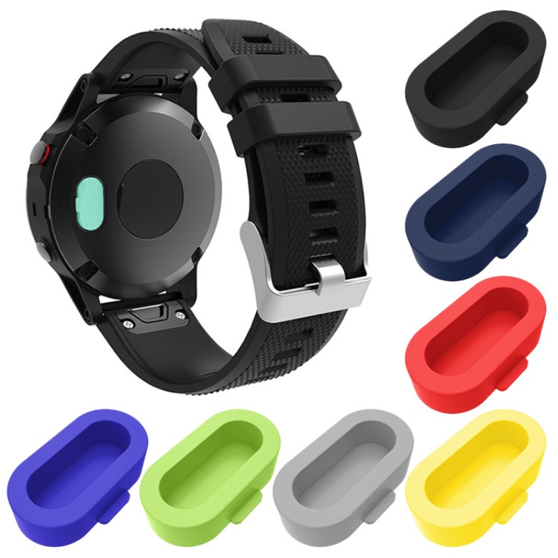 Garmin 系列手錶的多色矽膠手錶防塵塞 / 智能手錶充電端口保護蓋