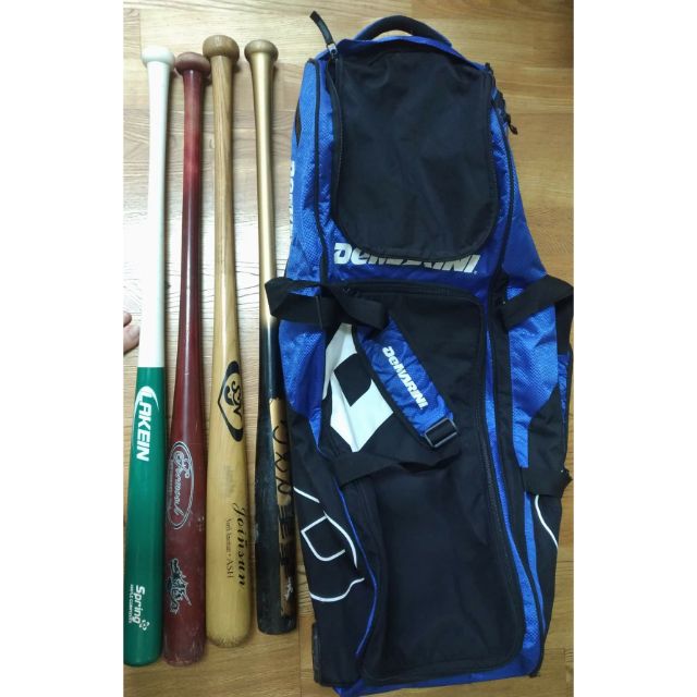 Demarini二手棒球 壘球裝備袋 滾輪式遠征袋 可加價購二手棒球棒壘球棒 中華職棒 cpbl mizuno 捕手護具