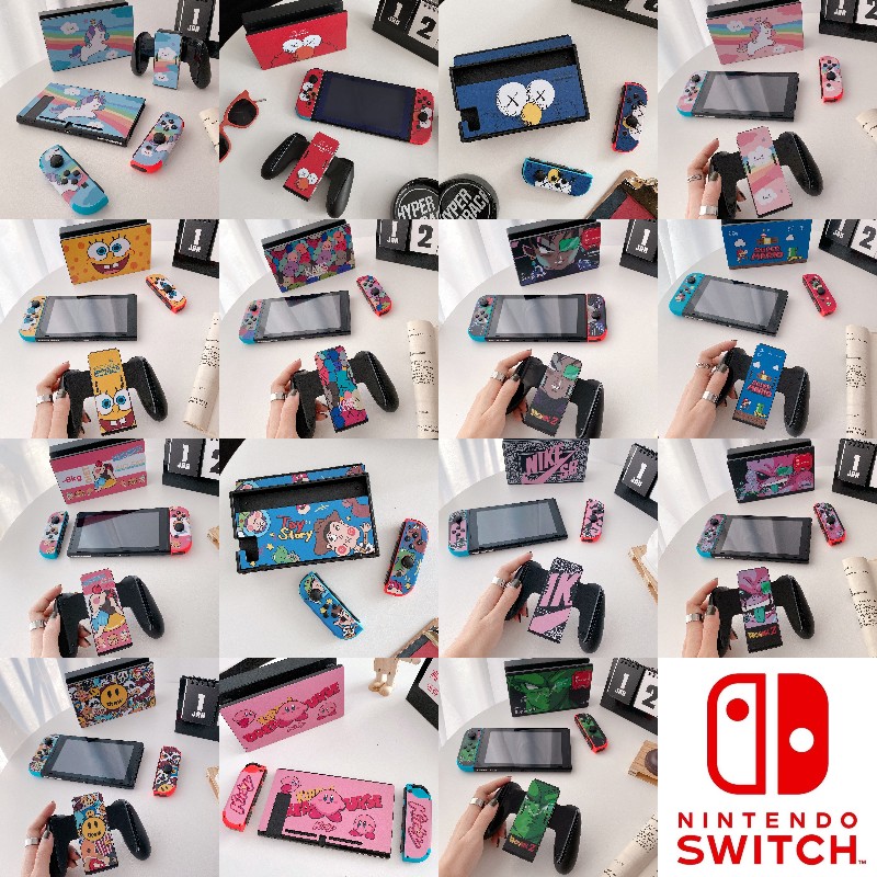 2021新款 現貨 任天堂 Switch 全包卡通貼紙 NS痛機貼 無痕貼 防水貼 主機保護貼 全彩貼 手柄貼 外殼貼