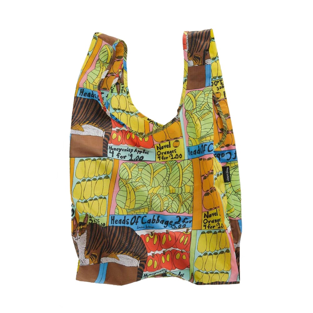 【COMEAGAIN】美國 BAGGU X Simone Johnson 聯名 購物袋 藝術家 交換禮物最適合