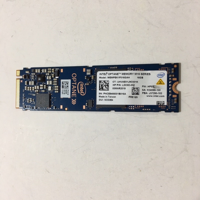 二手Intel M15 Optane 16GB固態硬碟SSD/M.2 PCIe硬碟加速神器