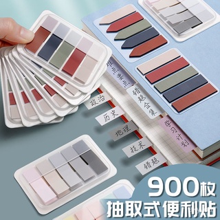 熱賣索引貼紙質標簽貼小條粘性強可書寫可粘貼分類標簽箭頭熒光n次貼