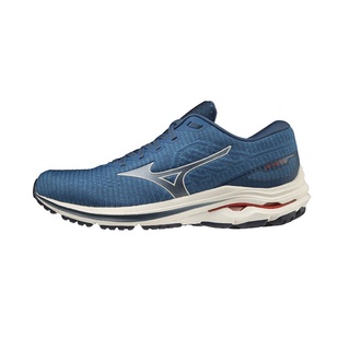 Mizuno 美津濃 男子跑鞋 WAVE INSPIRE 18 WAVEKNIT 超寬楦- 藍 - J1GC222214