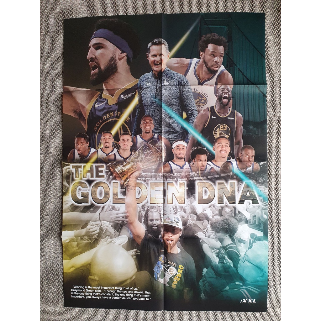 全新 金州勇士 總冠軍 重返榮耀紀念海報 Stephen Curry 摺疊海報 XXL 美國職籃雜誌 NBA
