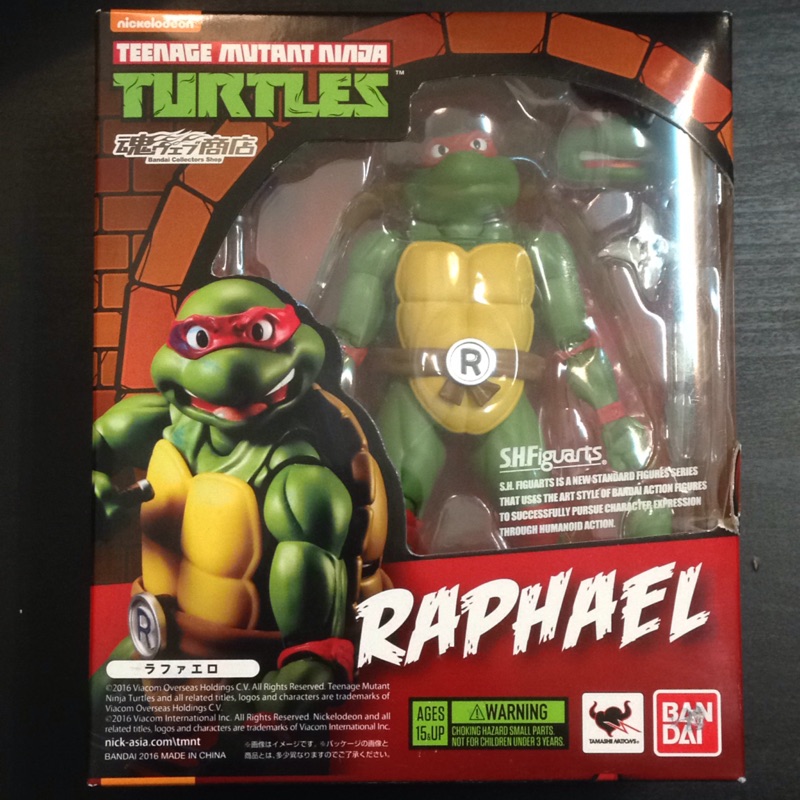 shf 忍者龜 魂商店 拉斐爾 bandai 紅色 TMNT 可動公仔