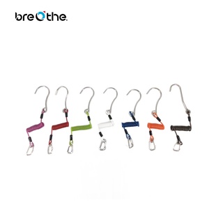 臺灣品牌🌟Breathe🌟單雙頭流鉤 不鏽鋼彈簧伸縮繩 頂流 流鉤 潛水 水肺潛水 QQ繩 彈力繩 流鉤單扣繩