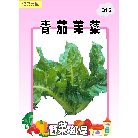 【萌田種子~蔬菜種子】B16 青茄茉菜(菾菜)種子6.5公克 , 含豐富維他命A , 每包16元~