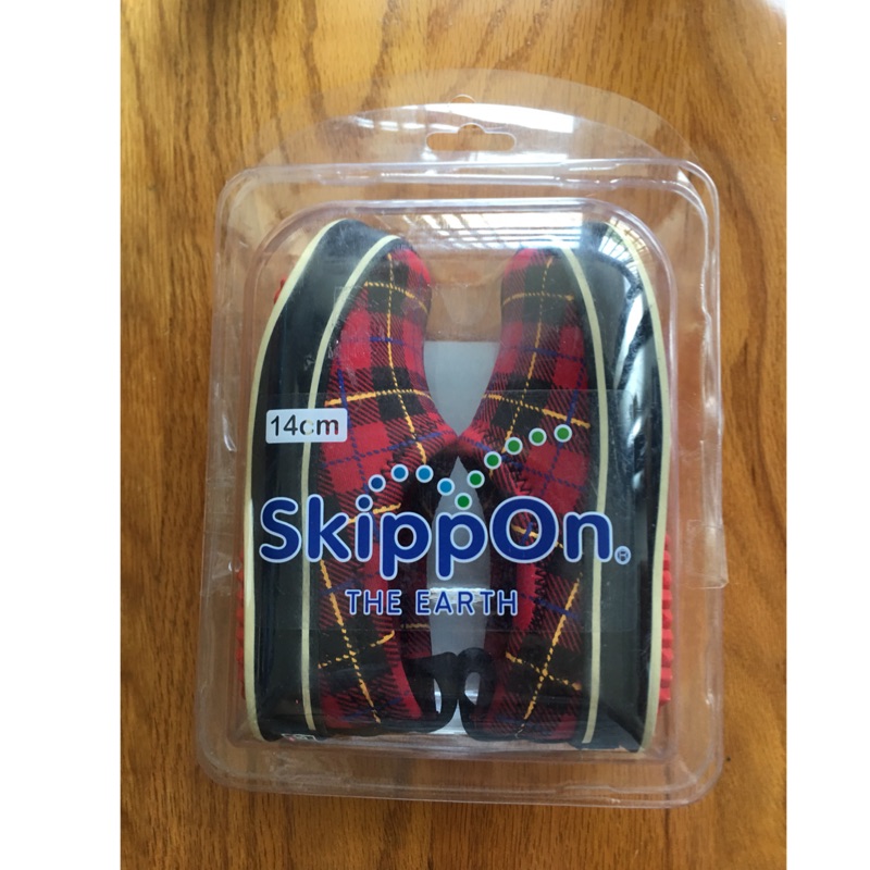 🆕 全新 日本🇯🇵skippon 紅格紋童鞋