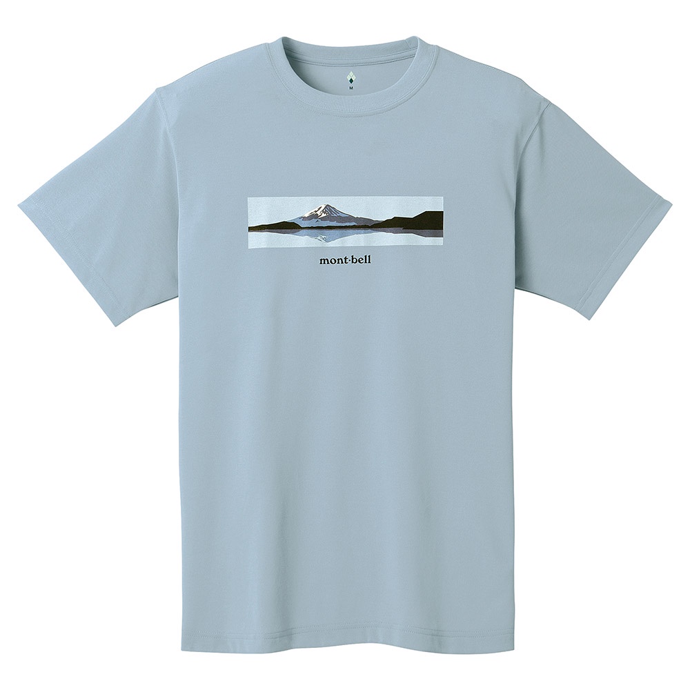日本 Mont-bell | WICKRON  T-shirt 短袖快乾排汗衣 | 男女適用 | 淺藍色