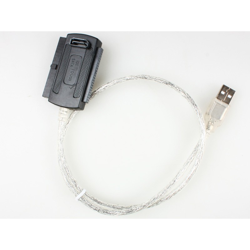 USB轉SATA USB轉IDE SATA三用線 不帶電源 - 黑