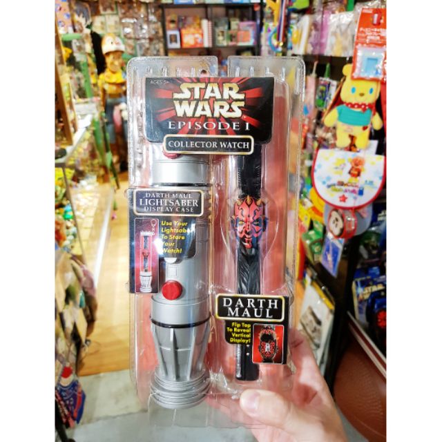 ⭐喔啦玩具店⭐達斯魔星際大戰手錶光劍收納盒立體手錶STAR WARS 老玩具公仔模型