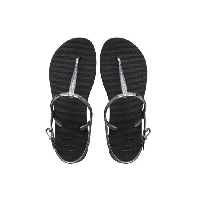 哈瓦仕Havaianas Freedom SL 可調式涼鞋系列 黑銀款 新款特價$800