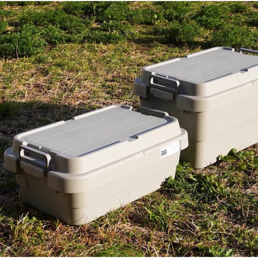 [折價出清] 露營收纳箱 汽車收納箱 RISU 軍綠 桌板 承重100KG 耐壓 露營用品 儲物箱 整理箱 二代
