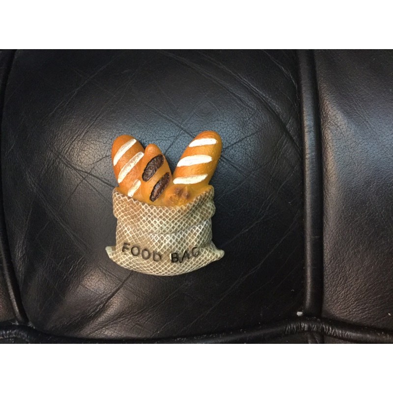 出清二手品 造型磁鐵 吸鐵 法國麵包 food bag 廚房 冰箱 裝飾 趣味