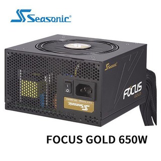 @淡水硬漢@ 海韻 FOCUS 650FM 電源 650W Gold 金牌 半模組 電源供應器 POWER 80+