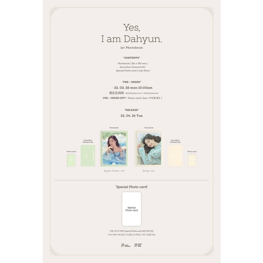 TWICE DAHYUN YES I AM DAHYUN 1ST PHOTOBOOK - Kpop USA