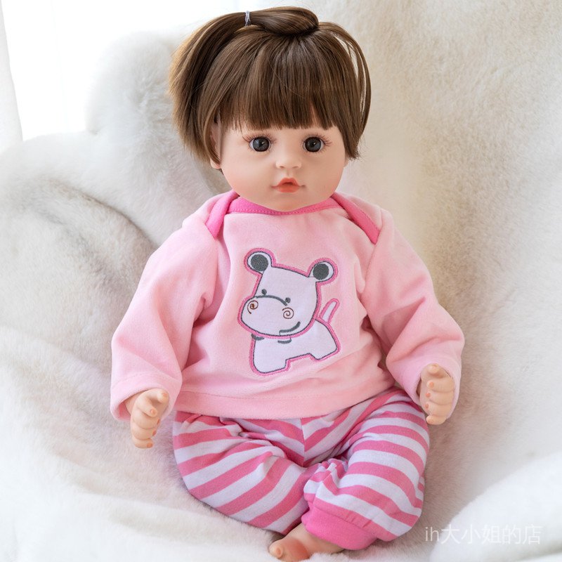 熱銷 仿真娃娃玩具嬰兒女孩軟硅膠全軟膠洋娃娃逼真睡眠會說話的假娃娃