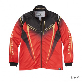 【民辰商行】SHIMANO 排汗衫 SH-011S 全拉鍊式 釣魚衫 紅色 釣魚衣#