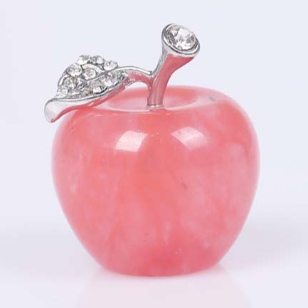 聖誕禮物馬粉水晶蘋果 Crystal Apple 居家生活時尚品味擺件 芙蓉晶 能量石 消磁淨化 防輻射 愛情石 蝦皮購物
