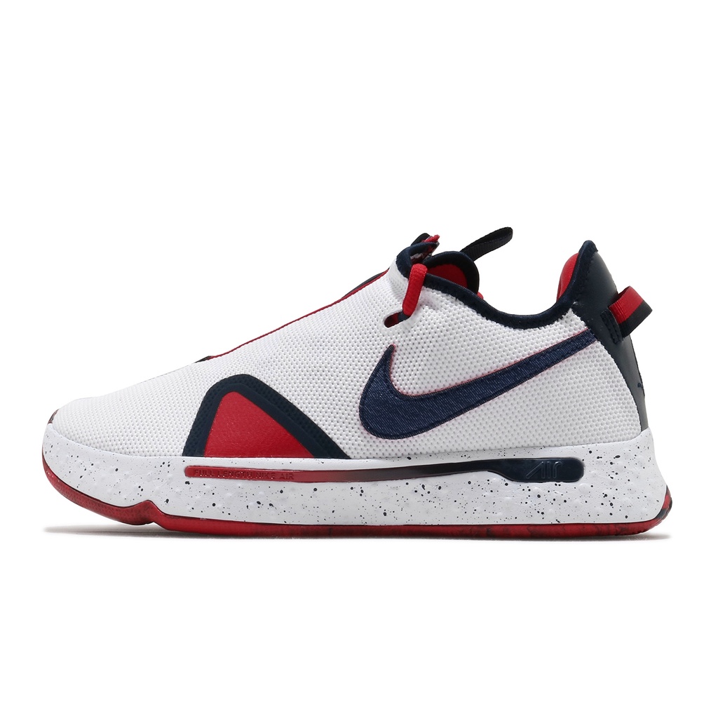 Nike 籃球鞋 PG 4 USA 白 藍 紅 男鞋 美國隊 Paul George 【ACS】 CD5082-101