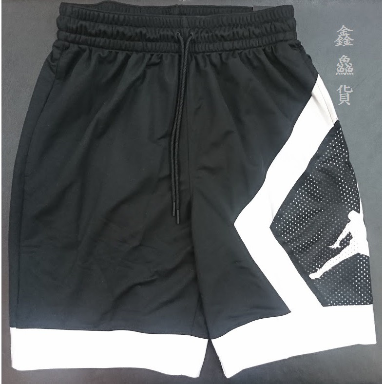 2019 七月 AIR JORDAN DIAMOND SHORT 飛人 喬丹 短褲 球褲 黑白 AV3207-010