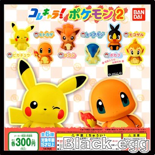 【黑蛋】現貨 BANDAI 神奇寶貝-精靈寶可夢Q版公仔P2 扭蛋 轉蛋 收藏 娛樂 全6種