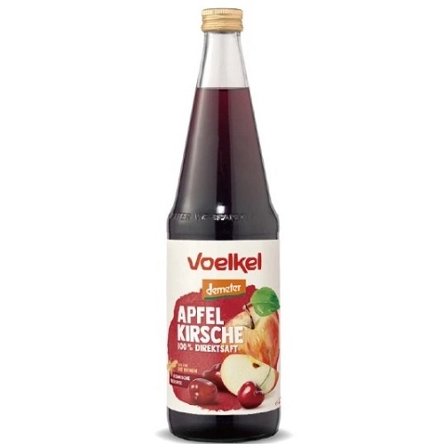 Voelkel 維可 蘋果櫻桃汁 700ml/瓶 demeter認證超商限2瓶
