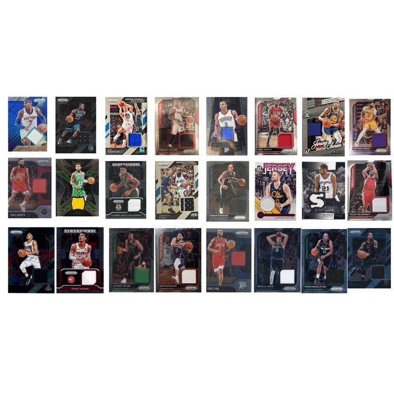 【NBA 球衣卡包】 每包保底一張球衣卡 Curry Kobe kyrie  lebron 字母哥 球衣卡