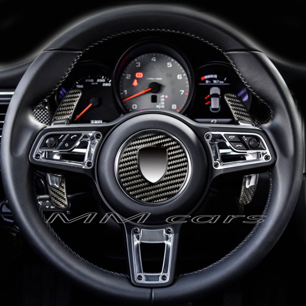 保時捷 碳纖維 卡夢 門把 車門 把手 方向盤 快撥 氣囊 車窗 排檔 後視鏡 Porsche Macan GTS