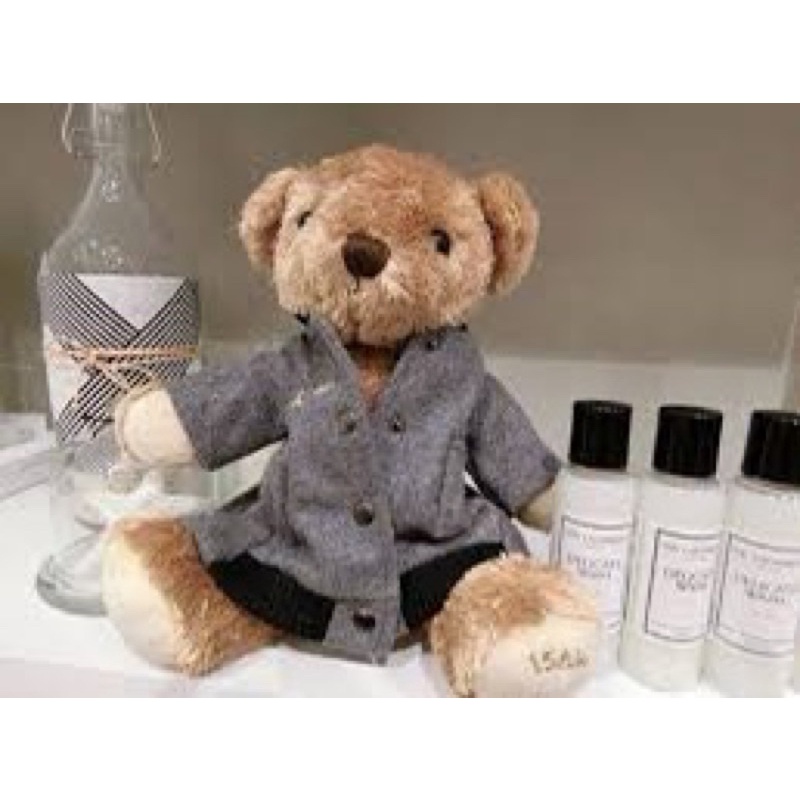 Beartwo經典泰迪熊/收藏品/全新/衣服可拆/長約20公分