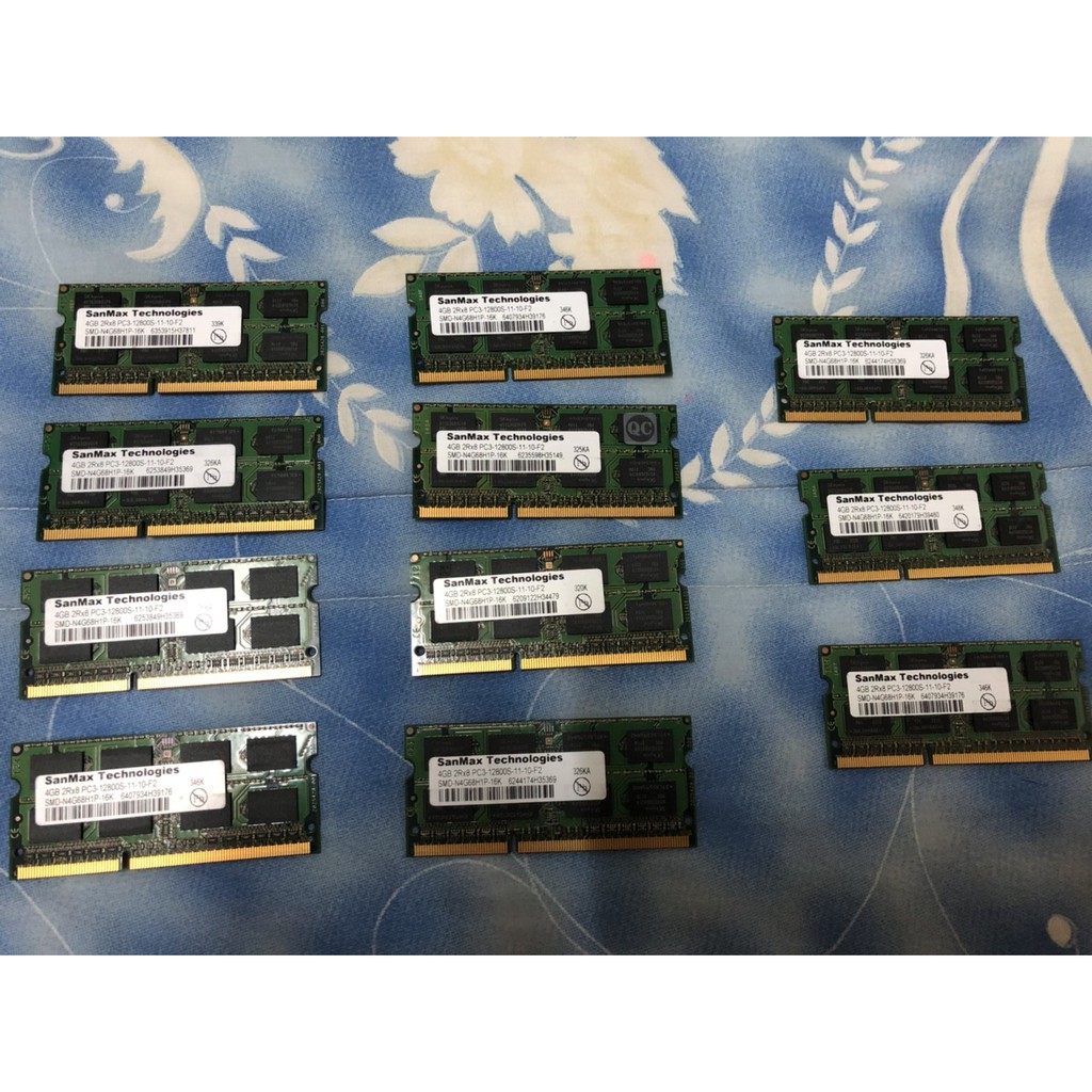 SANMAX 4G DDR3 1600 PC3 12800 雙面 筆記型電腦記憶體