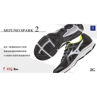 【鞋印良品】Mizuno 美津濃 SPARK2 男款 運動鞋 慢跑鞋 健走鞋 健身跑步 輕量避震 K1GA170301