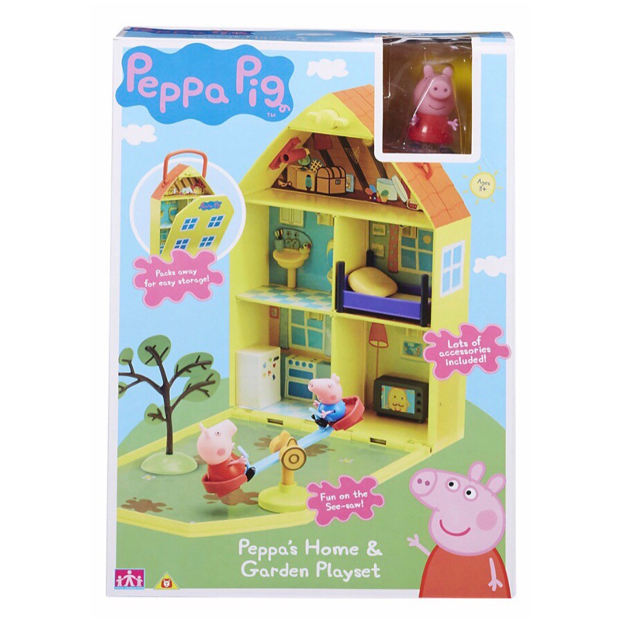 peppa pig house and garden playset