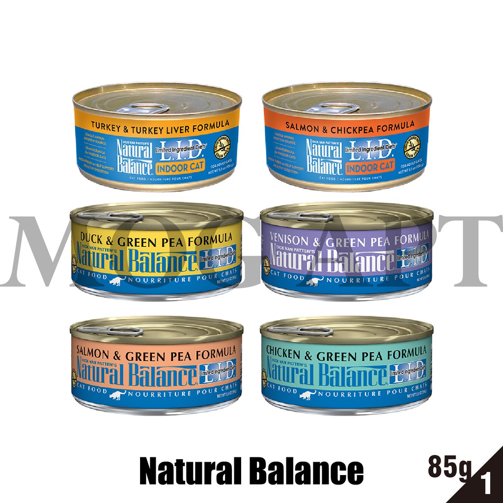 【MOG&amp;DOG】Natural Balance L.I.D. 低敏無穀主食貓罐 1罐85g