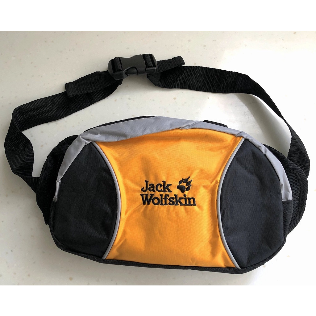 飛狼 Jack Wolfskin 休閒 運動 霹靂腰包 錢包 工具包 繫腰 二層拉鍊  後背包 二用包