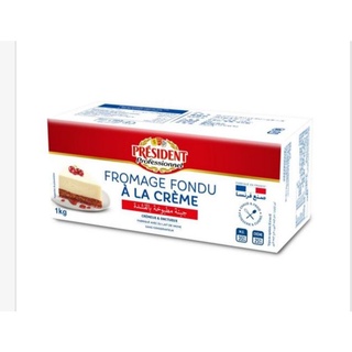 [樸樂烘焙材料]法國 總統牌鮮奶油白乾酪/奶油乳酪 WHITE CREAM CHEESE 原裝1公斤