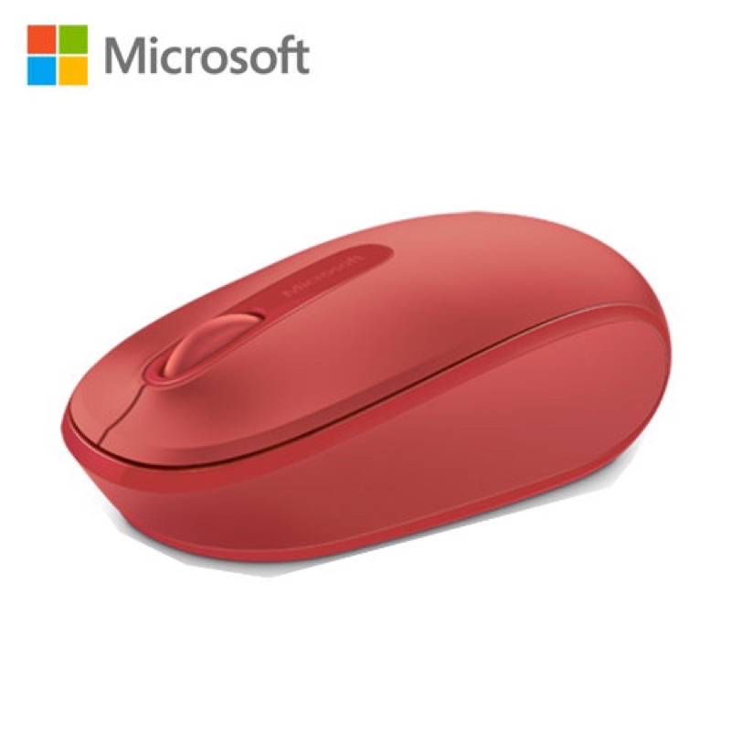 Microsoft微軟 1850 無線行動滑鼠-火焰紅（9成新）［保留給指定買家］