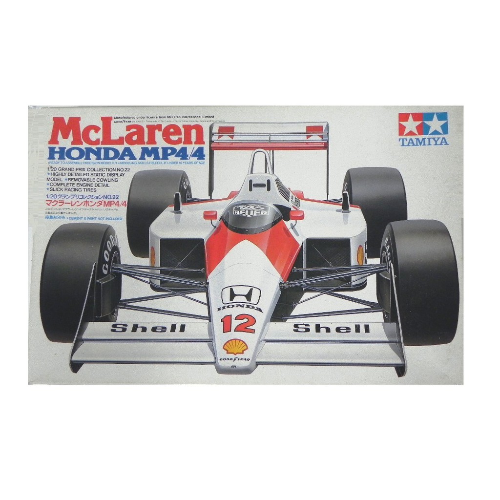 1/20 [TAMIYA-20022]田宮模型 McLaren HONDA MP4/4一級方程式田本隊賽車