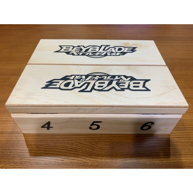 戰鬥陀螺木製收納盒對開款-5G比賽用
