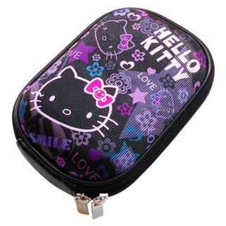 Hello Kitty精巧數位收納包-繽紛黑-硬殼收納包
