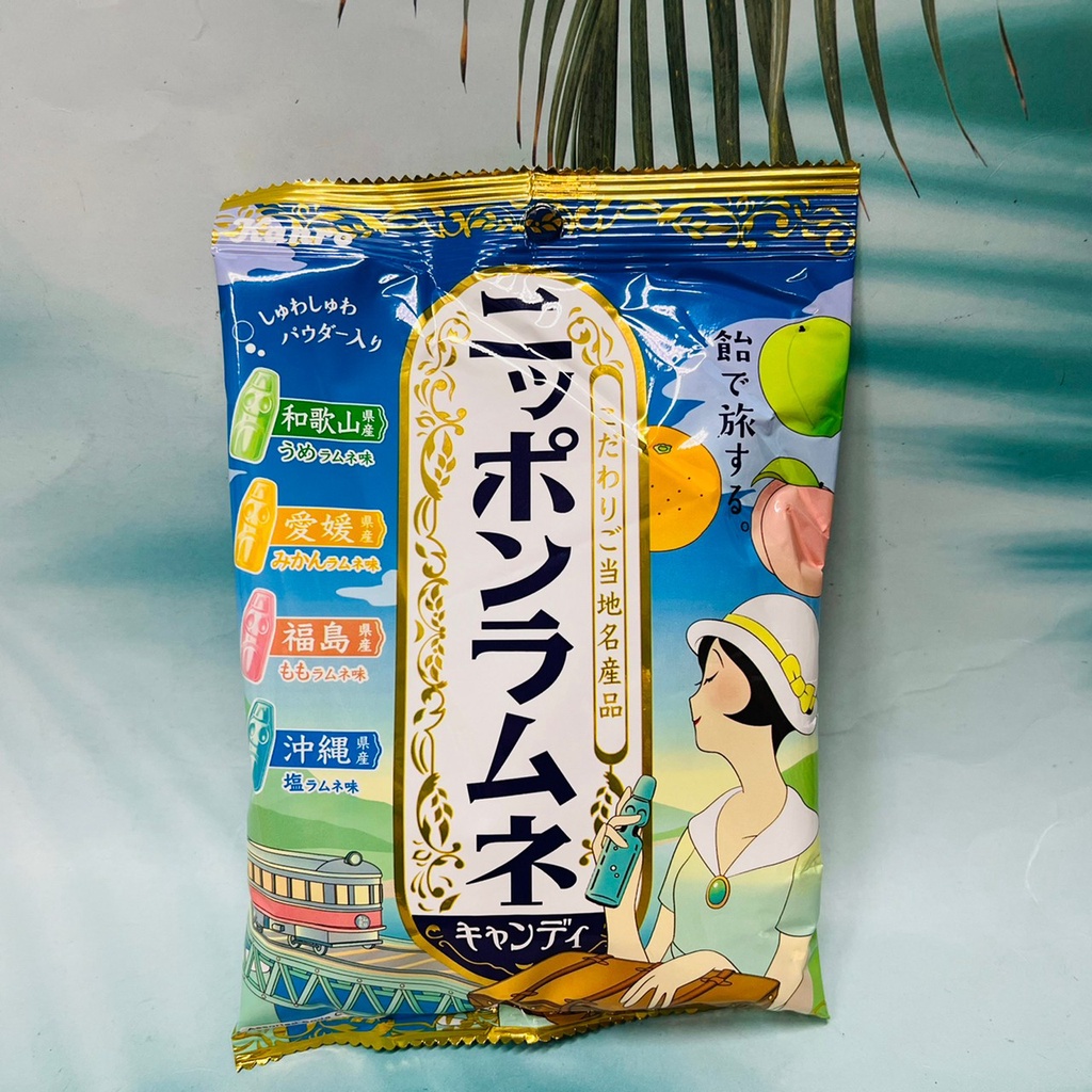 日本 Kanro 甘樂 彈珠汽水 造型綜合糖 76g 梅子/蜜柑/水蜜桃/鹽味