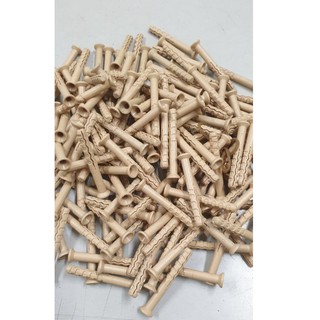 ✩368螺絲✩6X50塑膠壁虎-塑膠(500-1000入)尼龍壁虎/塑膠塞子/膨脹螺絲/尼龍釘套/螺絲套
