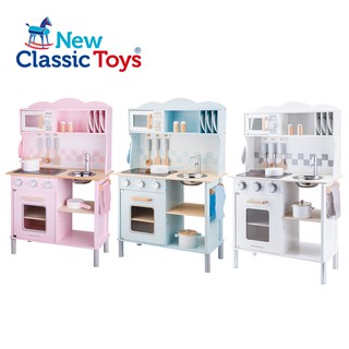 荷蘭New Classic Toys 聲光小主廚木製廚房玩具（含配件12件/三色可選）/木製玩具 /家家酒 /小廚房