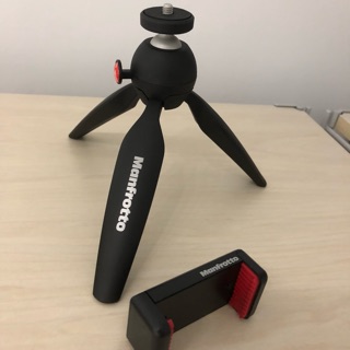 幾乎全新 正版 Manfrotto 手機、相機、投影機 多功能 頂級腳架