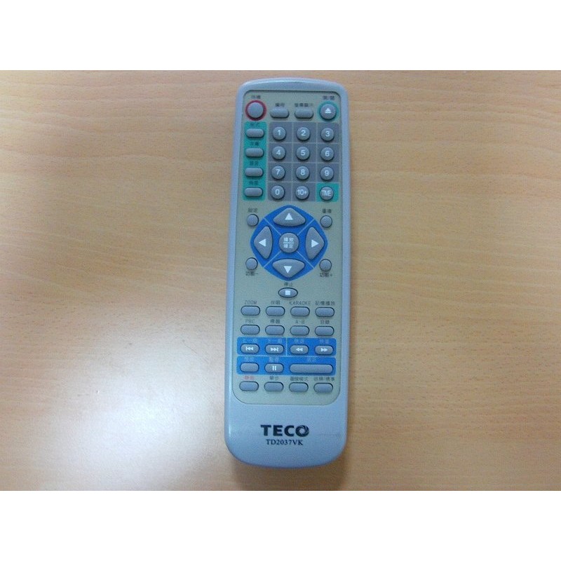東元 TECO 原廠 DVD影音光碟播放機 遙控器 TD2037VK