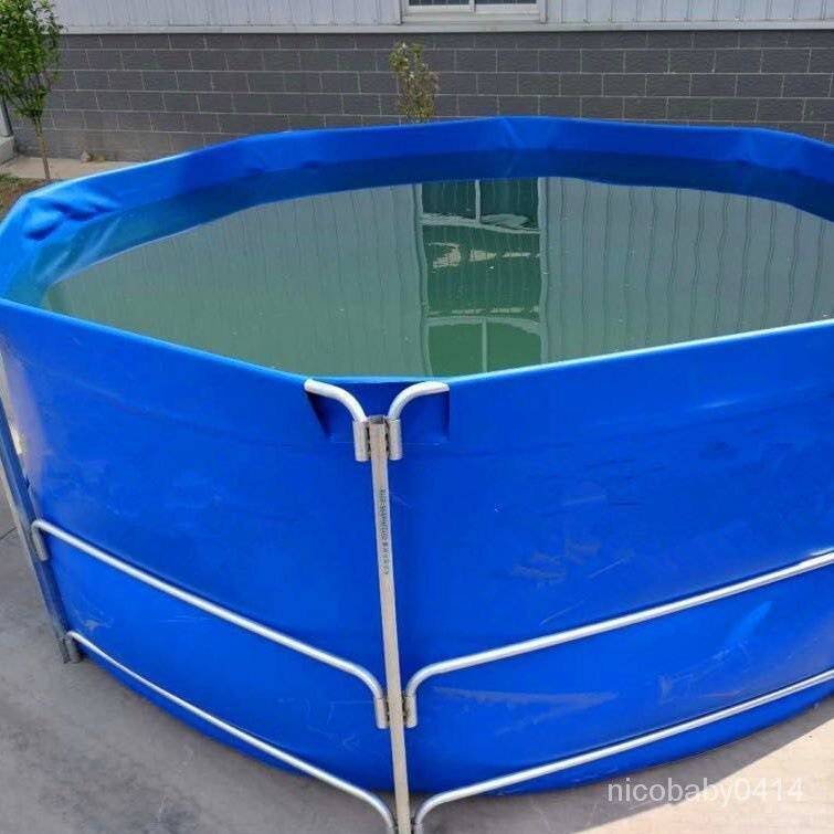 【充氣遊泳池】大型支架遊泳池戶外加厚耐磨塑料養魚池14嵗以上帆佈水池折疊蓄水充氣泳池遊泳池玩具池球池 Y