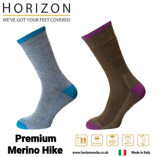 英國Horizon Premium Merino Hike/ 美利奴羊毛中統登山襪HO-2309( 保暖 排汗透氣)