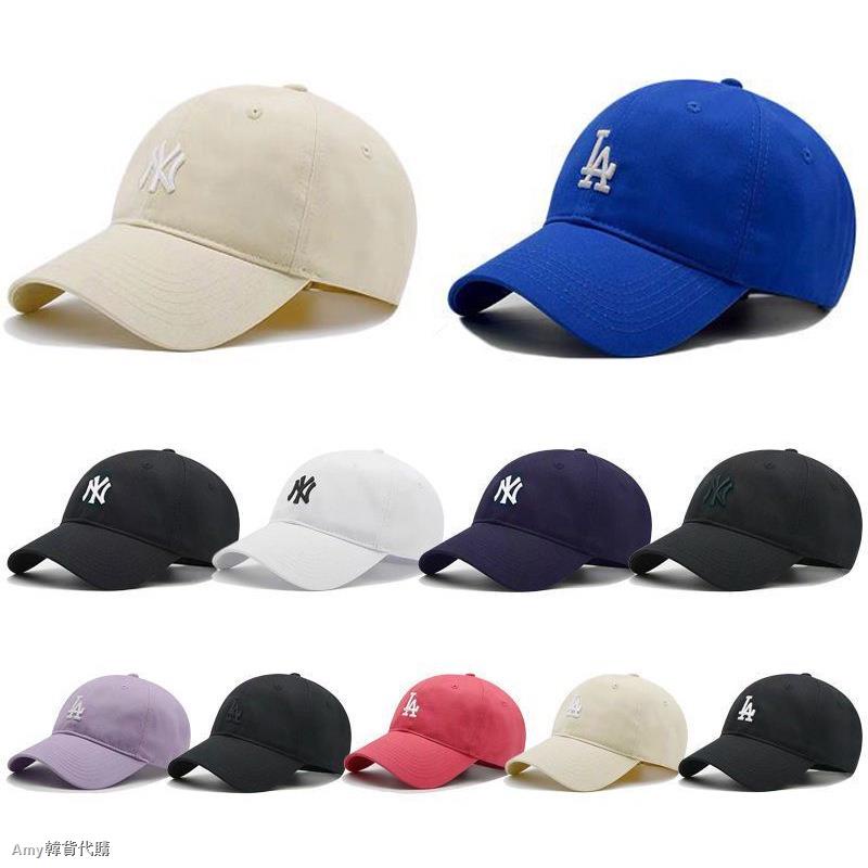 🔆韓國 小logo NY/LA 老帽 水洗款 可調式老帽 帽子 遮陽 防曬 成人/兒童款 棒球帽 禮物