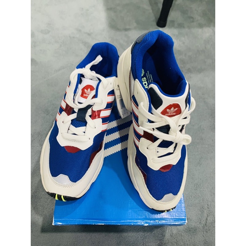 ADIDAS Originals Yung-96 灰 藍 白紅logo 老爹鞋 男 DB3564 全新正品